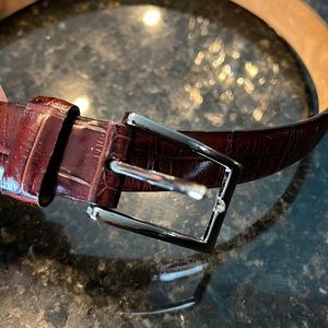 Tulliani Italian calfskin leather belt size 36